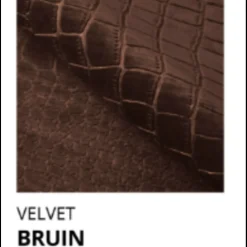 Boxspring Met Opbergruimte*Beddenbriljant OP=OP Opberg Boxspring Velvet Croco - 180 x 200 Velvet Bruin| Incl. Voetbord + 2x Hocker