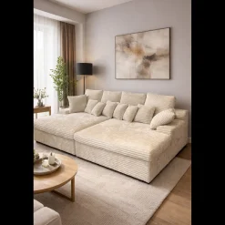 Zitbanken*Beddenbriljant Relaxbank Lugano 4-zits
