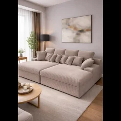 Zitbanken*Beddenbriljant Relaxbank Lugano 4-zits