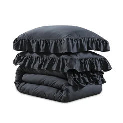 Dekbedovertrekken*Beddenbriljant Ruffles Antraciet