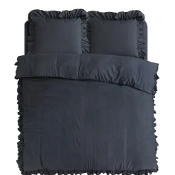 Dekbedovertrekken*Beddenbriljant Ruffles Antraciet