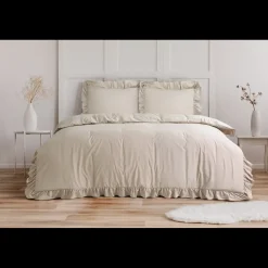 Dekbedovertrekken*Beddenbriljant Ruffles Taupe