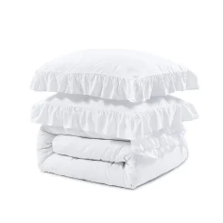 Dekbedovertrekken*Beddenbriljant Ruffles Wit
