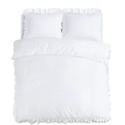 Dekbedovertrekken*Beddenbriljant Ruffles Wit