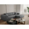 L-Banken*Beddenbriljant Showroommodel Loungebank Malibu Grijs - Rechts - Niet in originele verpakking - Kans op schade
