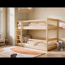 Kinderbed*Beddenbriljant Stapelbed Bram - Naturel - Direct Leverbaar!