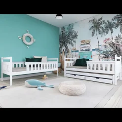 Kinderbed*Beddenbriljant Stapelbed Kobe - Wit - Direct Leverbaar!