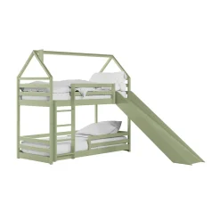 Stapelbed|Kinderbed*Beddenbriljant Stapelbed met Glijbaan Pleun - Leverbaar in 8 Kleuren!