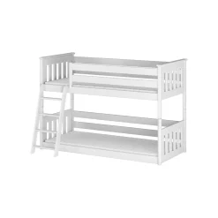 Stapelbed|Kinderbed*Beddenbriljant Stapelbed met Ladder Kas - 2-persoons - Kinderbed (incl. hekje) - Leverbaar in 8 kleuren!