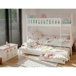 Stapelbed|Kinderbed*Beddenbriljant Stapelbed met Lade Bas - 3-persoons - Kinderbed - Leverbaar in 6 kleuren!