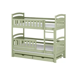 Stapelbed|Kinderbed*Beddenbriljant Stapelbed met Lade Bas - 3-persoons - Kinderbed - Leverbaar in 6 kleuren!