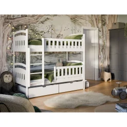 Stapelbed|Kinderbed*Beddenbriljant Stapelbed met Lade Ilias - 2-persoons - 90 x 200 - Direct Leverbaar!