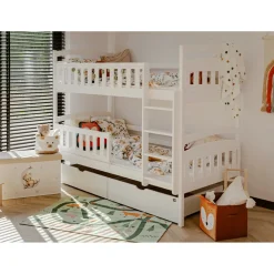Stapelbed|Kinderbed*Beddenbriljant Stapelbed met Lade Ilias - 2-persoons - 90 x 200 - Direct Leverbaar!