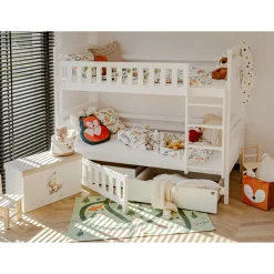 Stapelbed|Kinderbed*Beddenbriljant Stapelbed met Lade Ilias - 2-persoons - 90 x 200 - Direct Leverbaar!
