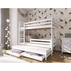 Stapelbed|Kinderbed*Beddenbriljant Stapelbed met Lade Luuk - 3-persoons - Kinderbed - Leverbaar in 8 kleuren!