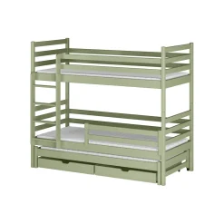 Stapelbed|Kinderbed*Beddenbriljant Stapelbed met Lade Luuk - 3-persoons - Kinderbed - Leverbaar in 8 kleuren!