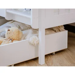 Stapelbed|Kinderbed*Beddenbriljant Stapelbed met Lade Mira - Wit - Direct Leverbaar!