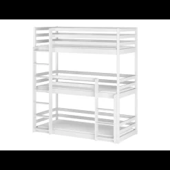 Kinderbed*Beddenbriljant Stapelbed Teun - Wit - Direct Leverbaar!