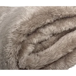Bedspreien*Beddenbriljant Teddy - plaid Diep Taupe (150 x 200)