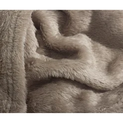 Bedspreien*Beddenbriljant Teddy - plaid Diep Taupe (150 x 200)
