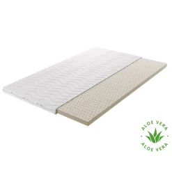 Latex Topper*Beddenbriljant Topmatras Latex - Aloë vera tijk - 5 en 7 cm