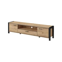 Tv Meubels*Beddenbriljant TV-meubel Akven - 2-deurs incl. 2 lades - Wotan Eiken v2