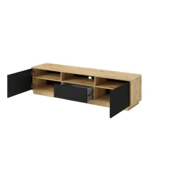 Tv Meubels*Beddenbriljant TV-meubel Asmund - 2-deurs incl. lade - Wotan Eiken