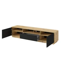 Tv Meubels*Beddenbriljant TV-meubel Asmund - 2-deurs incl. lade - Wotan Eiken v2