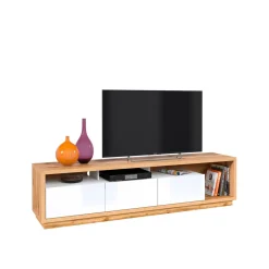Tv Meubels*Beddenbriljant TV-meubel Celano - Wotan Eiken / Wit