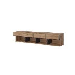 Tv Meubels*Beddenbriljant TV-meubel Crotone - 4-kleps incl. 4 lades - Wotan Eiken
