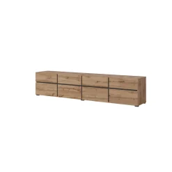 Tv Meubels*Beddenbriljant TV-meubel Crotone - 4-kleps incl. 4 lades - Wotan Eiken