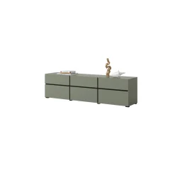 Tv Meubels*Beddenbriljant TV-meubel Crotone - 3-kleps incl. 3 lades - Groen