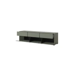 Tv Meubels*Beddenbriljant TV-meubel Crotone - 3-kleps incl. 3 lades - Groen