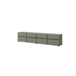 Tv Meubels*Beddenbriljant TV-meubel Crotone - 4-kleps incl. 4 lades - Groen