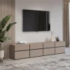 Tv Meubels*Beddenbriljant TV-meubel Crotone - 4-kleps incl. 4 lades - Taupe