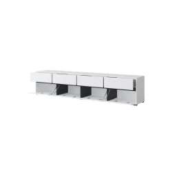 Tv Meubels*Beddenbriljant TV-meubel Crotone - 4-kleps incl. 4 lades - Wit