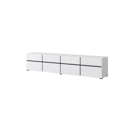 Tv Meubels*Beddenbriljant TV-meubel Crotone - 4-kleps incl. 4 lades - Wit