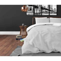 Dekbedovertrekken*Beddenbriljant Twin Face White/Grey