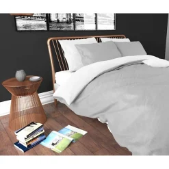 Dekbedovertrekken*Beddenbriljant Twin Face White/Grey
