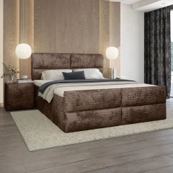 Boxspring Vast*Beddenbriljant Vaste Boxspring Velvet Croco - Incl. GRATIS voetbord!