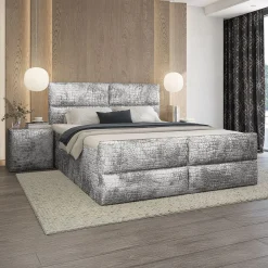 Boxspring Vast*Beddenbriljant Vaste Boxspring Velvet Croco - Incl. GRATIS voetbord!