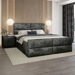 Boxspring Vast*Beddenbriljant Vaste Boxspring Velvet Croco - Incl. GRATIS voetbord!