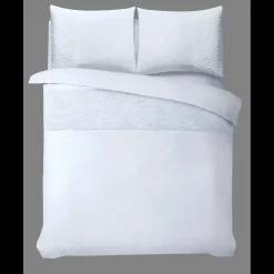 Dekbedovertrekken*Beddenbriljant Velvet Crossline Wit