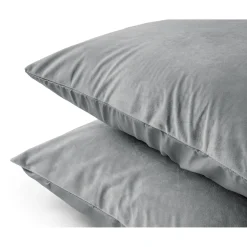 Kussenslopen*Beddenbriljant Velvet Kussensloop Fluweel Grijs (2 in 1)