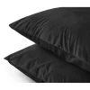 Kussenslopen*Beddenbriljant Velvet Kussensloop Fluweel Zwart (2 in 1)