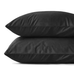 Kussenslopen*Beddenbriljant Velvet Kussensloop Fluweel Zwart (2 in 1)