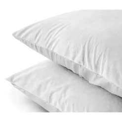 Kussenslopen*Beddenbriljant Velvet Kussensloop Fluweel Wit (2 in 1)