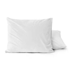 Kussenslopen*Beddenbriljant Velvet Kussensloop Fluweel Wit (2 in 1)