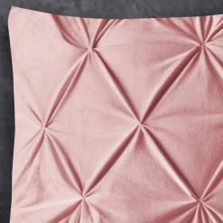 Kussenslopen*Beddenbriljant Velvet Pintuck Kussensloop Fluweel Roze (2 in 1)