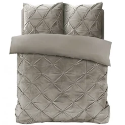 Dekbedovertrekken*Beddenbriljant Velvet Pintuck Zand